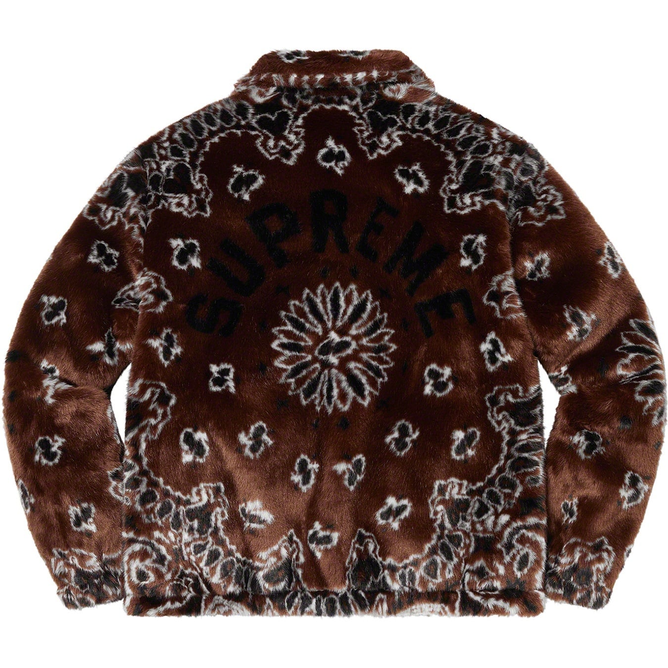 Bandana Faux Fur Bomber Jacket view 13